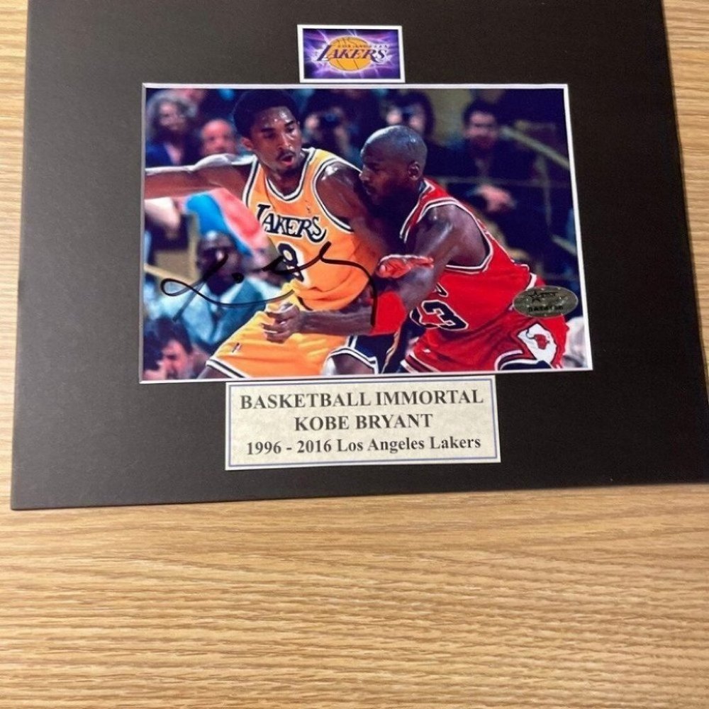 Kobe Bryant signed photo